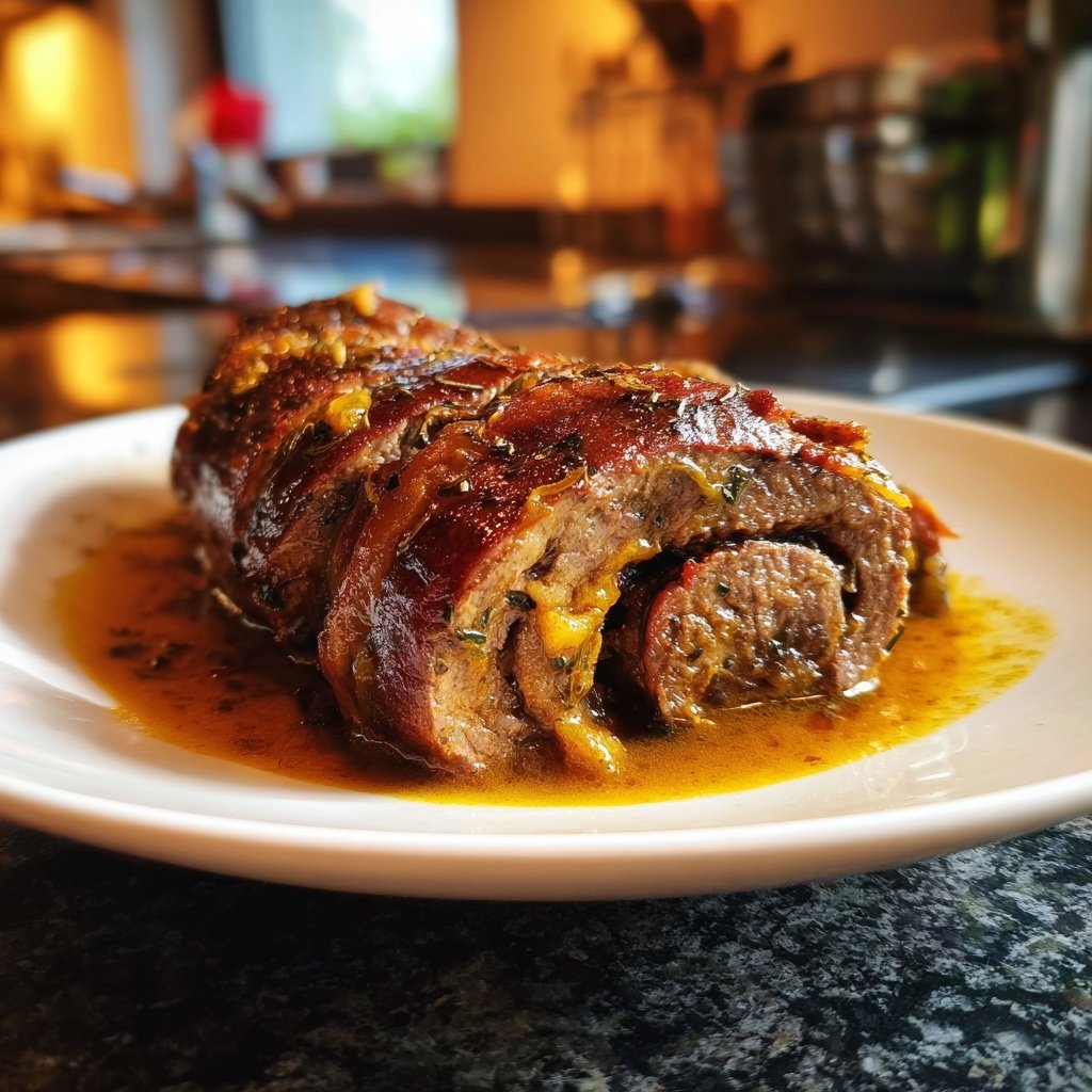 Hausmannskost Rinderrouladen mit Rahmsoße