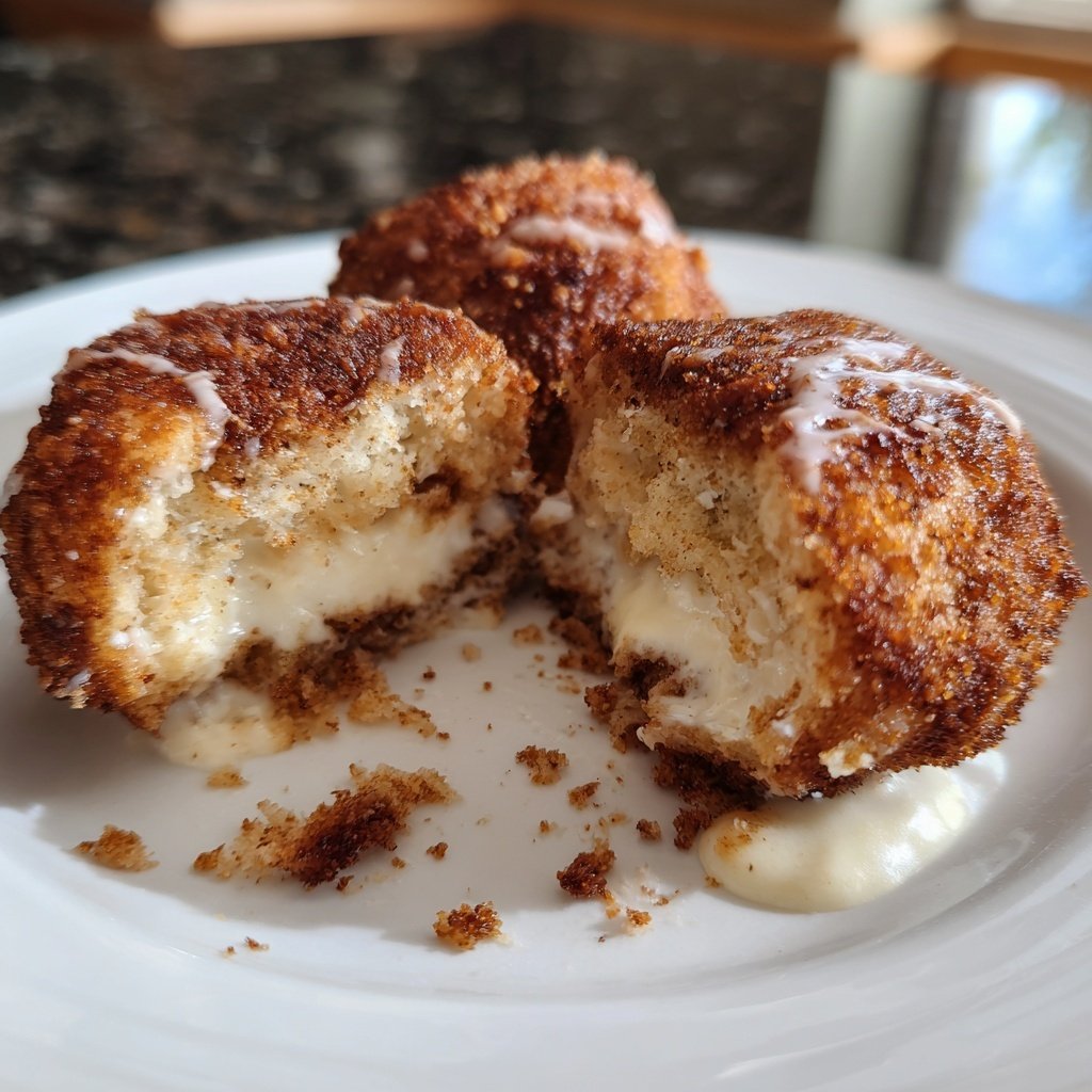 Quarkbällchen mit Joghurtteig