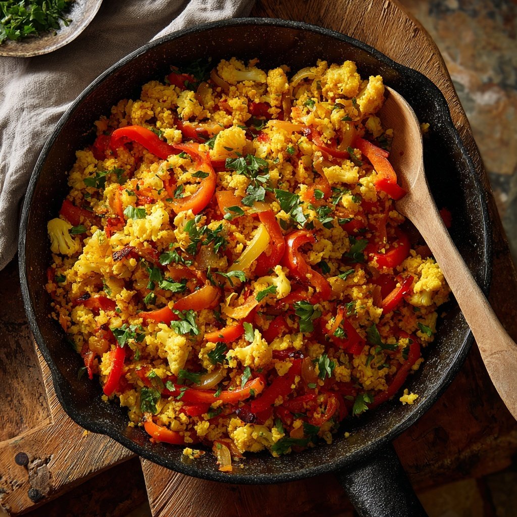 Blumenkohl Reis Mit Paprika
