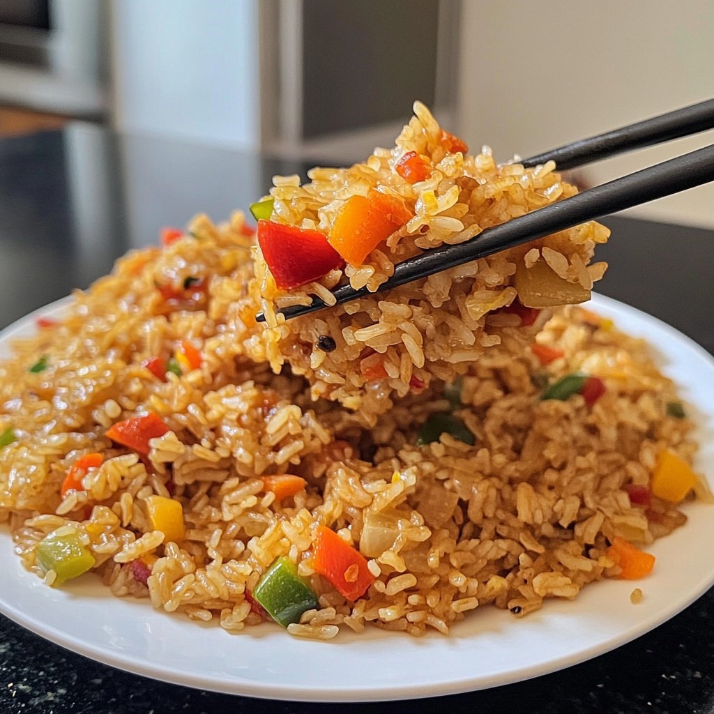 Gebratener Reis mit Ingwer