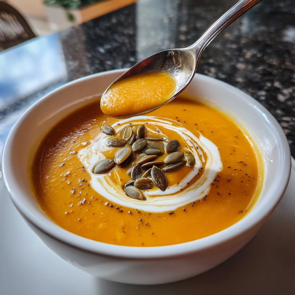 Kürbissuppe mit Süßkartoffel