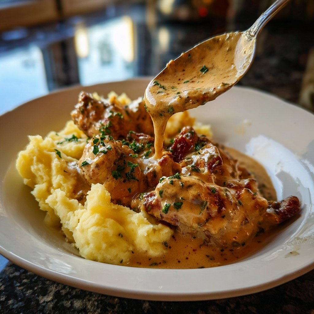 Hausmannskost Cremiges Hähnchen mit Kartoffelpüree