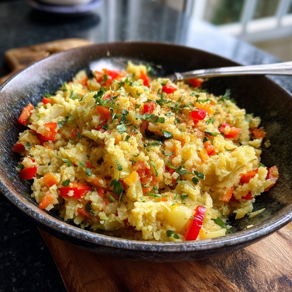 Blumenkohl Reis Mit Paprika
