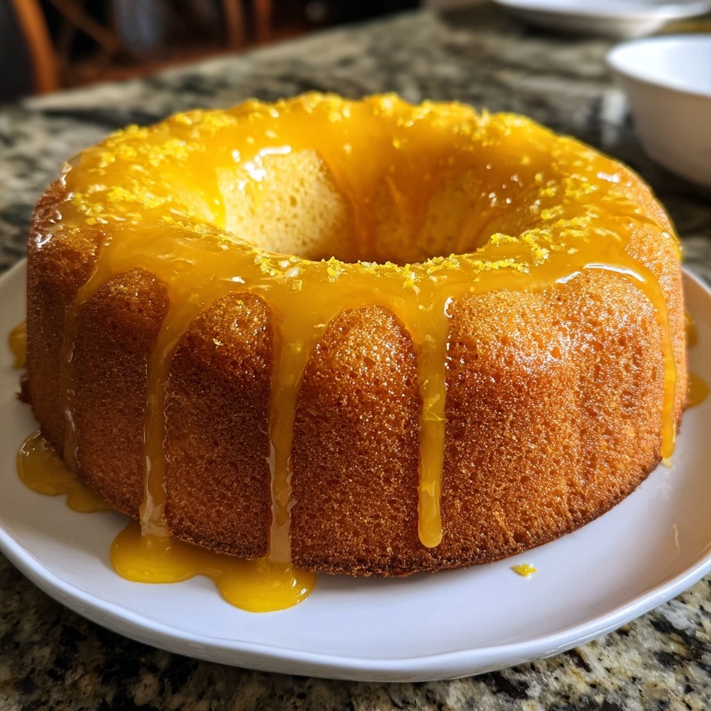 Zitronenkuchen mit Zitronenabrieb