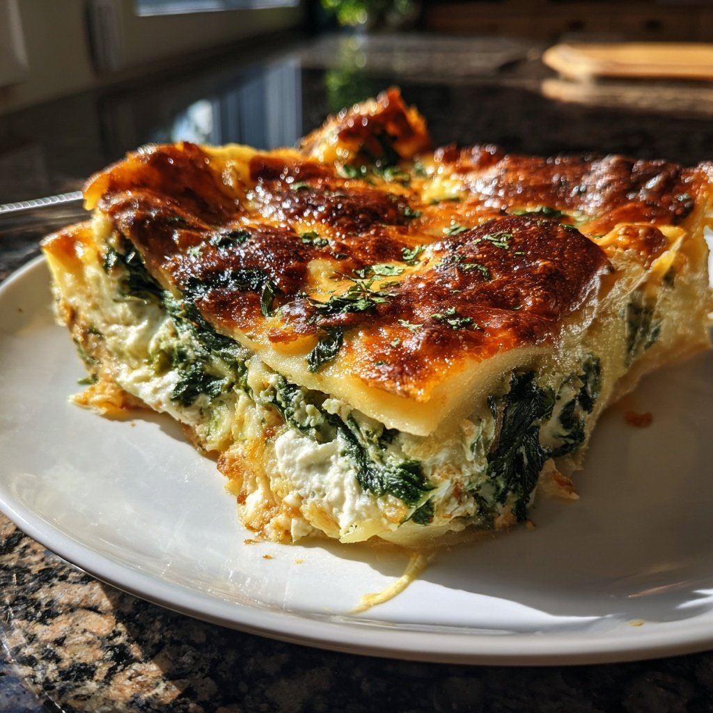 Lasagne mit Spinat und Ricotta