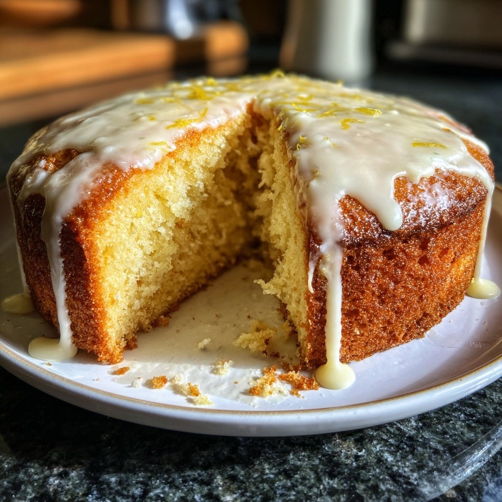 Zitronenkuchen mit Joghurtfüllung