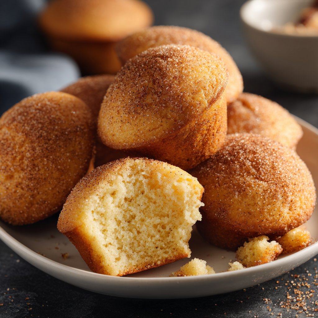 Muffins mit Zimt und Zucker